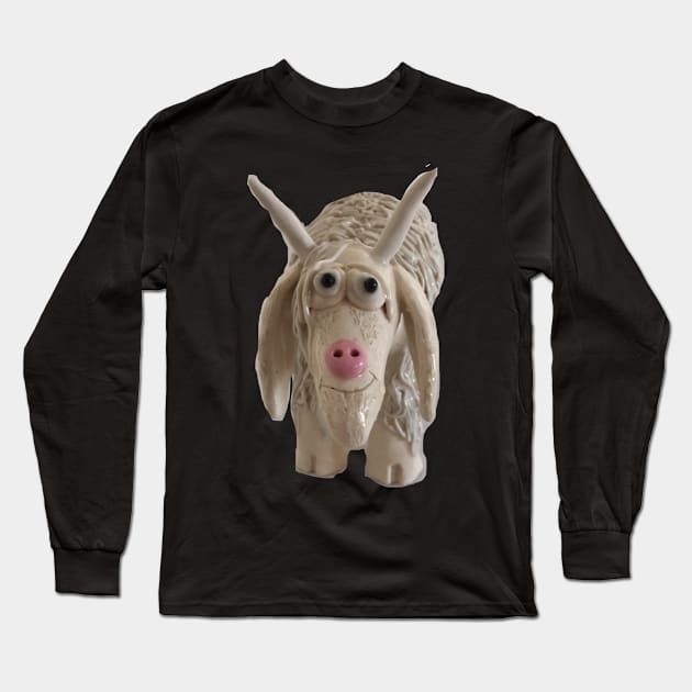 John The Goat Long Sleeve T-Shirt by Sue Levin 